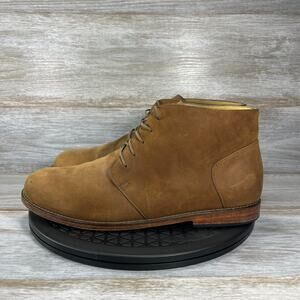 Nisolo Men's Daytripper Tobacco Brown Leather Lace Up Chukka Boots Size 10.5